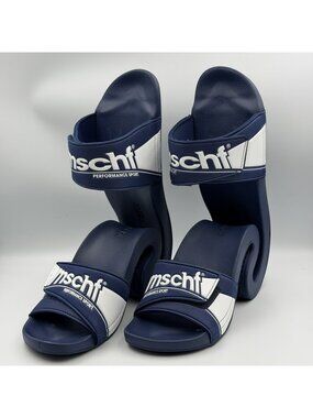 MSCHF Flipped Flop Navy White Womens Performance Sport Slide Sandals US 8 w/ Box